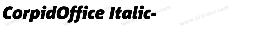CorpidOffice Italic字体转换